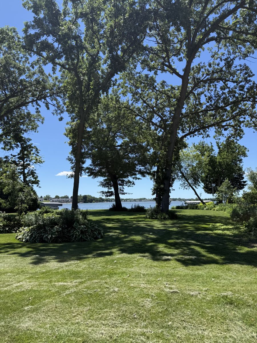 A park on the shore of Beaver Dam Lake
